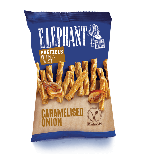 Elephant Pretzel Twist - Karamelliserad Lök 70g