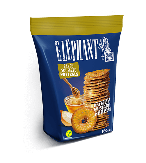 Elephant Kringlor - Honey Mustard & Onion 160g