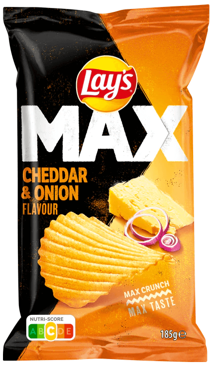 Lays MAX Cheddar & Onion 185g