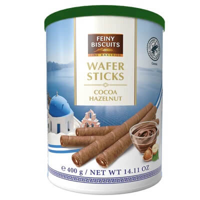 Feiny Biscuits Wafer Rolls with Chocolate Hazelnut Cream 400g