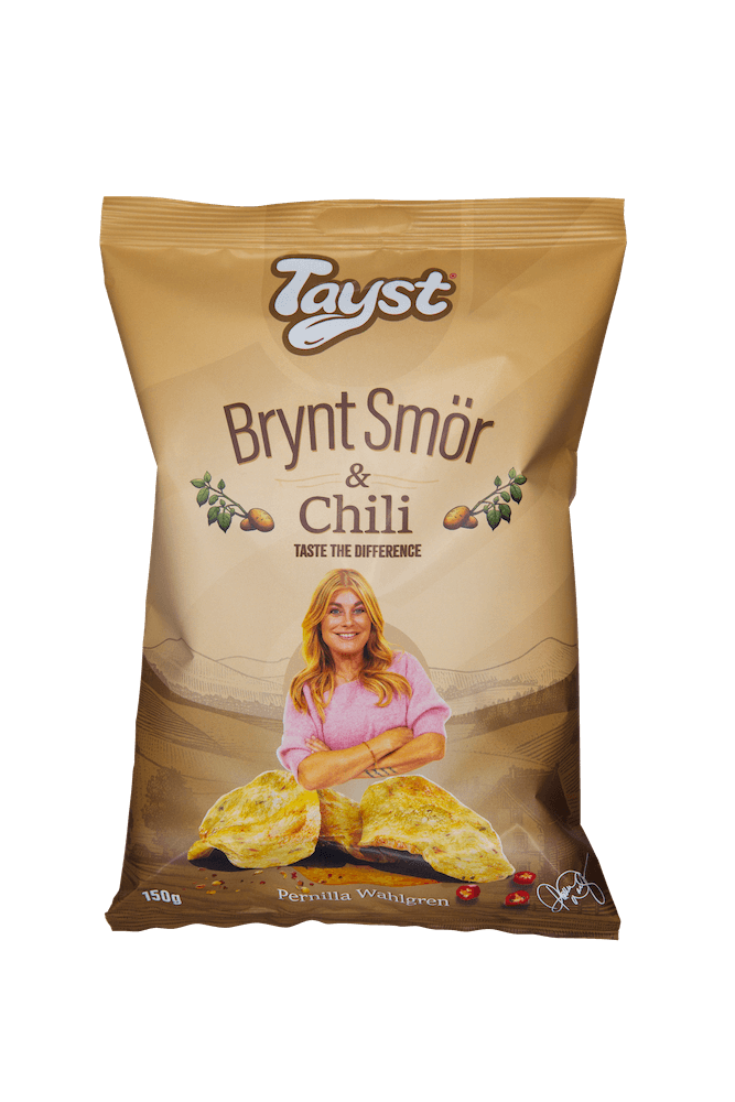 Tayst Brynt Smör & Chilli Chips 150g