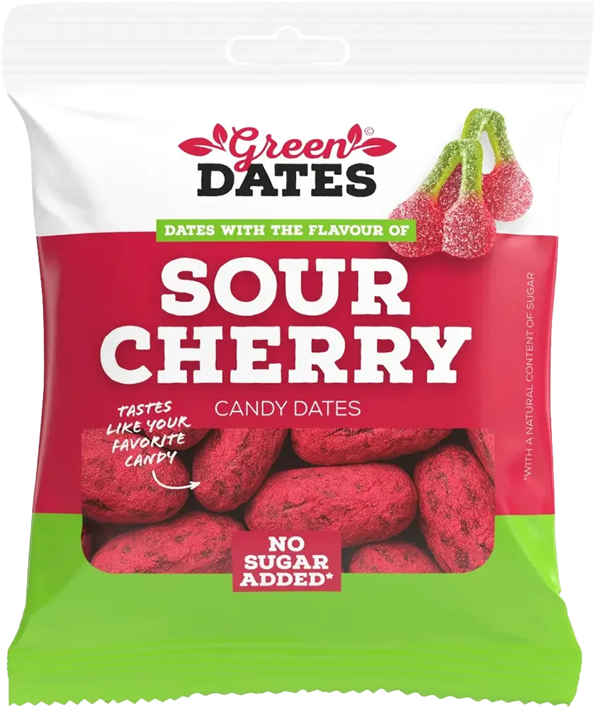 Green Dates Dadlar Sour Cherry 90g