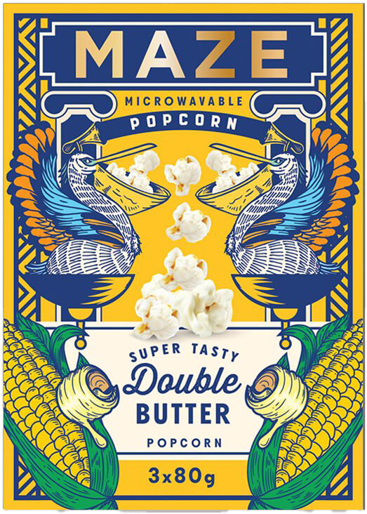 MAZE Popcorn Double Butter 3-pack 240g