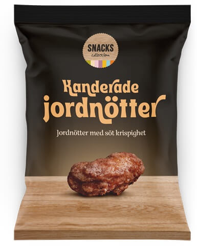 Snacks Collection Kanderade Jordnötter 225g