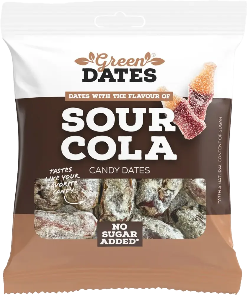 Green Dates Dadlar Sour Cola 90g