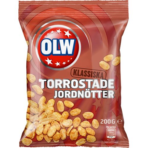 OLW Torrostade Jordnötter 200g