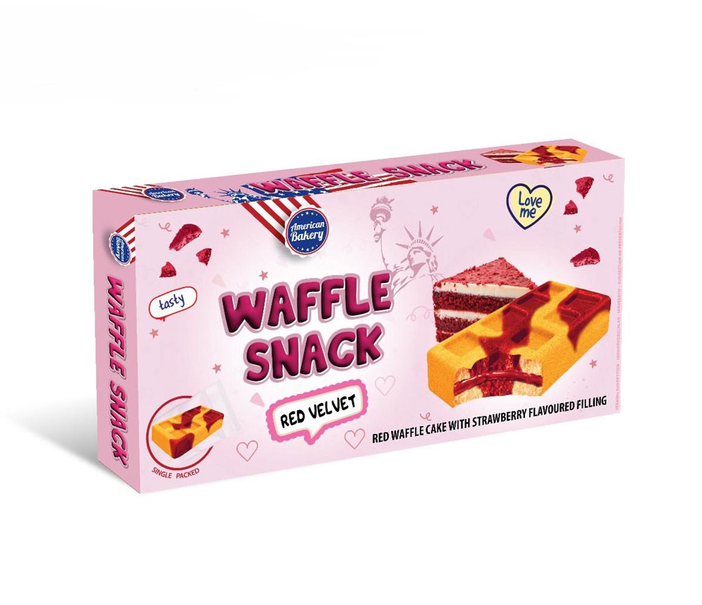 American Bakery Waffle Snack Red Velvet 135g