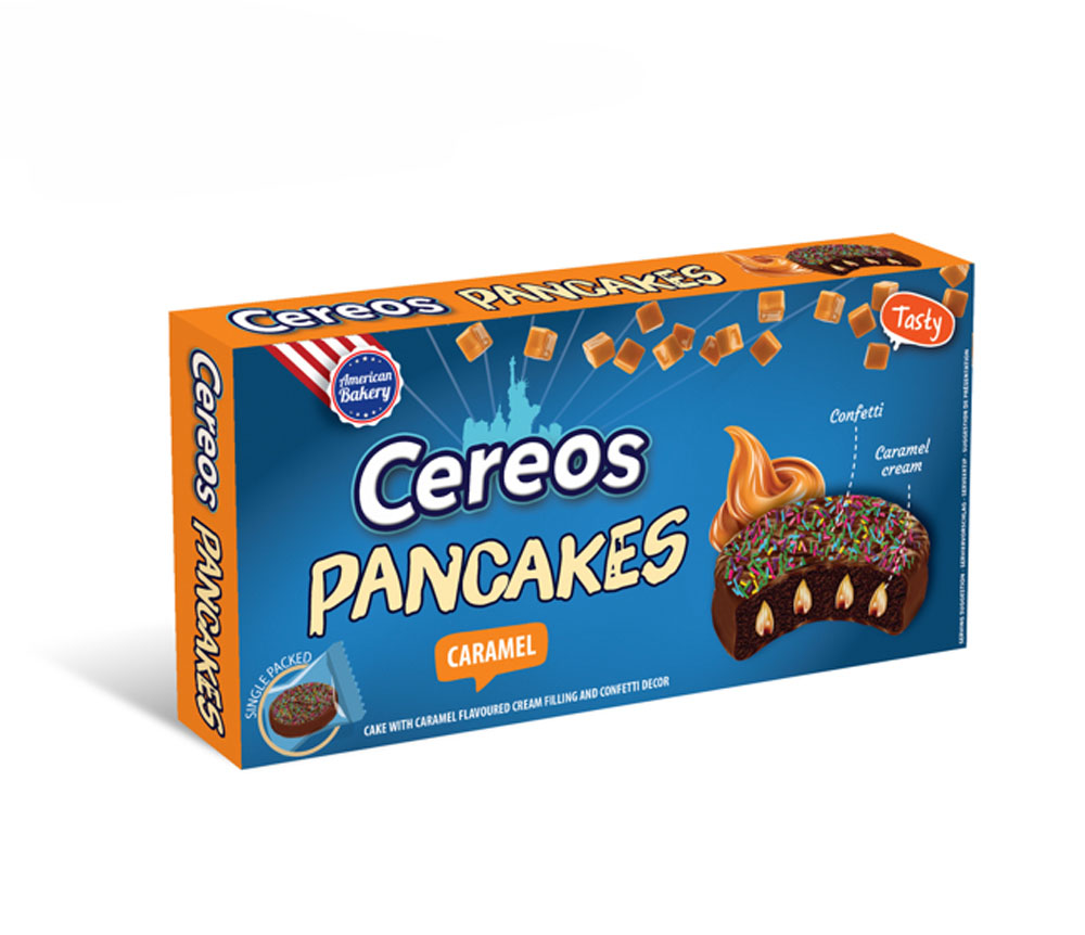 American Bakery Cereos Pancakes Caramel 150g