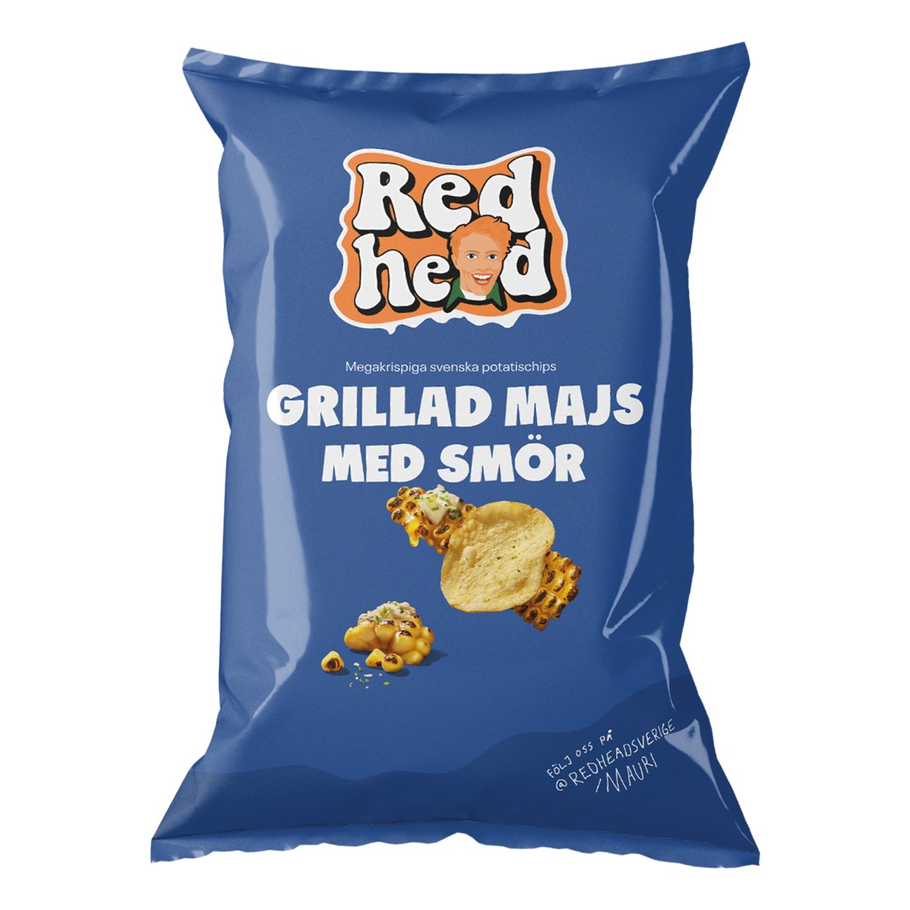 Redhead Chips Grillad Majs med Smör 150g