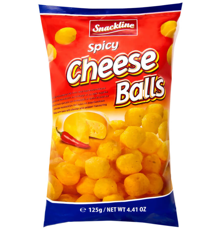 Snackline Spicy Cheese Balls 125g