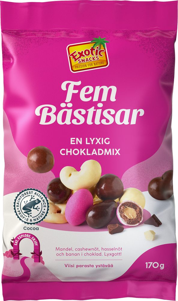 Exotic Snacks Fem Bästisar 170g