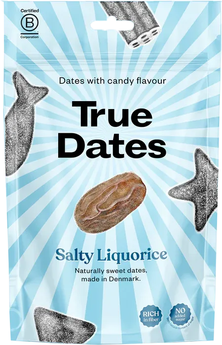 True Dates Salty Liquorice 100g