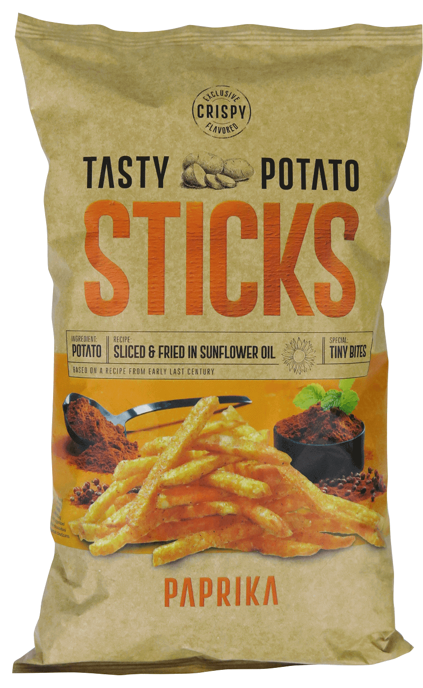Tasty Potato Sticks Paprika 125g
