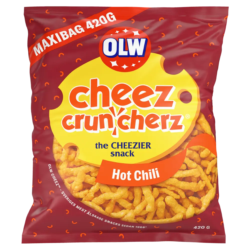 OLW Maxibag Cruncherz Hot Chili 420g