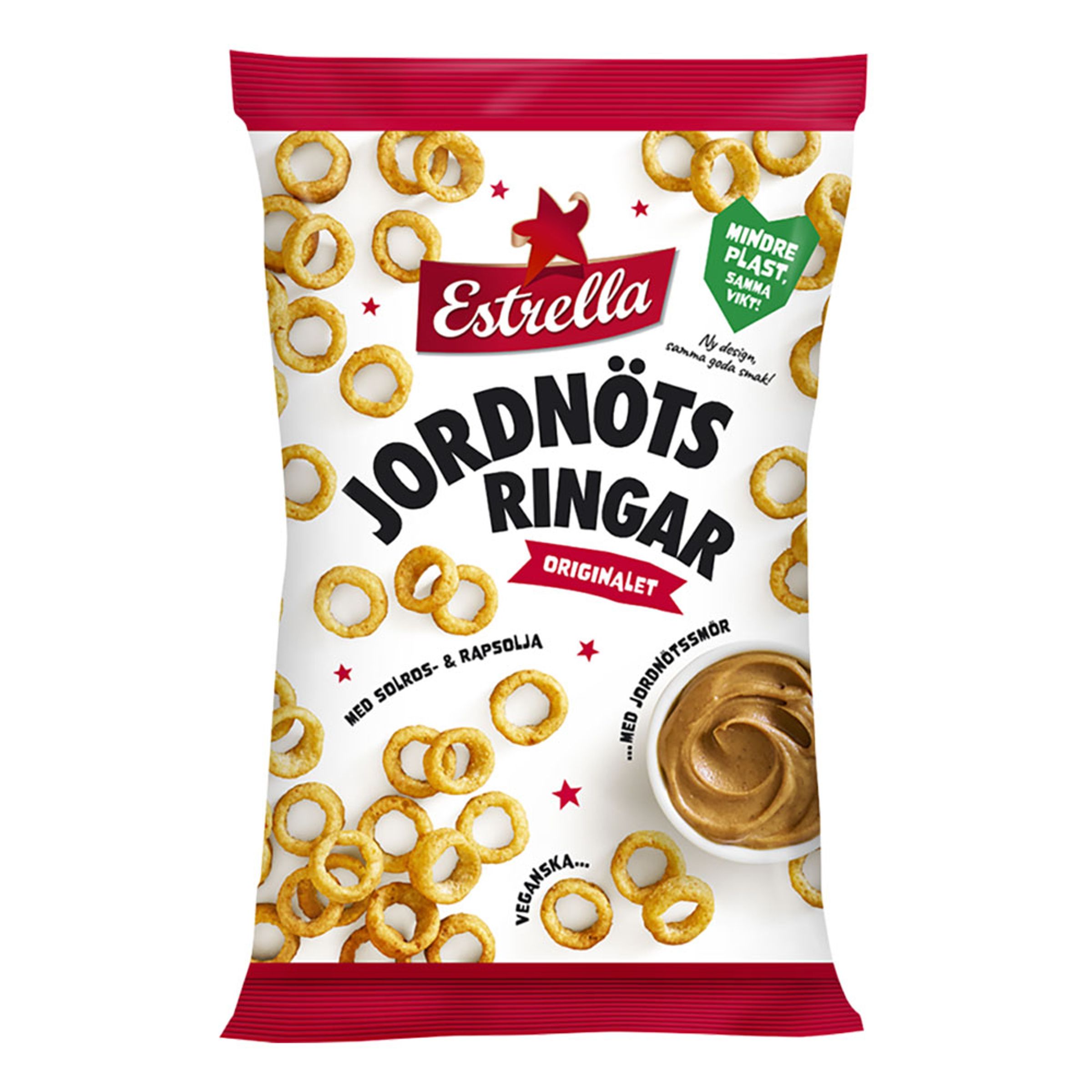 Estrella Jordnötsringar - 175 gram