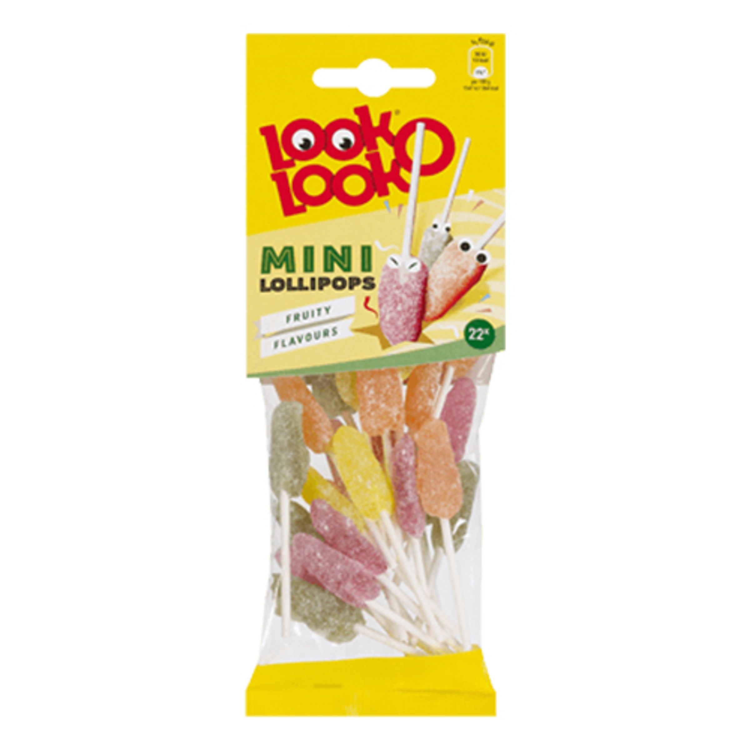 Look-O-Look Miniklubbor Frukt - 75 gram