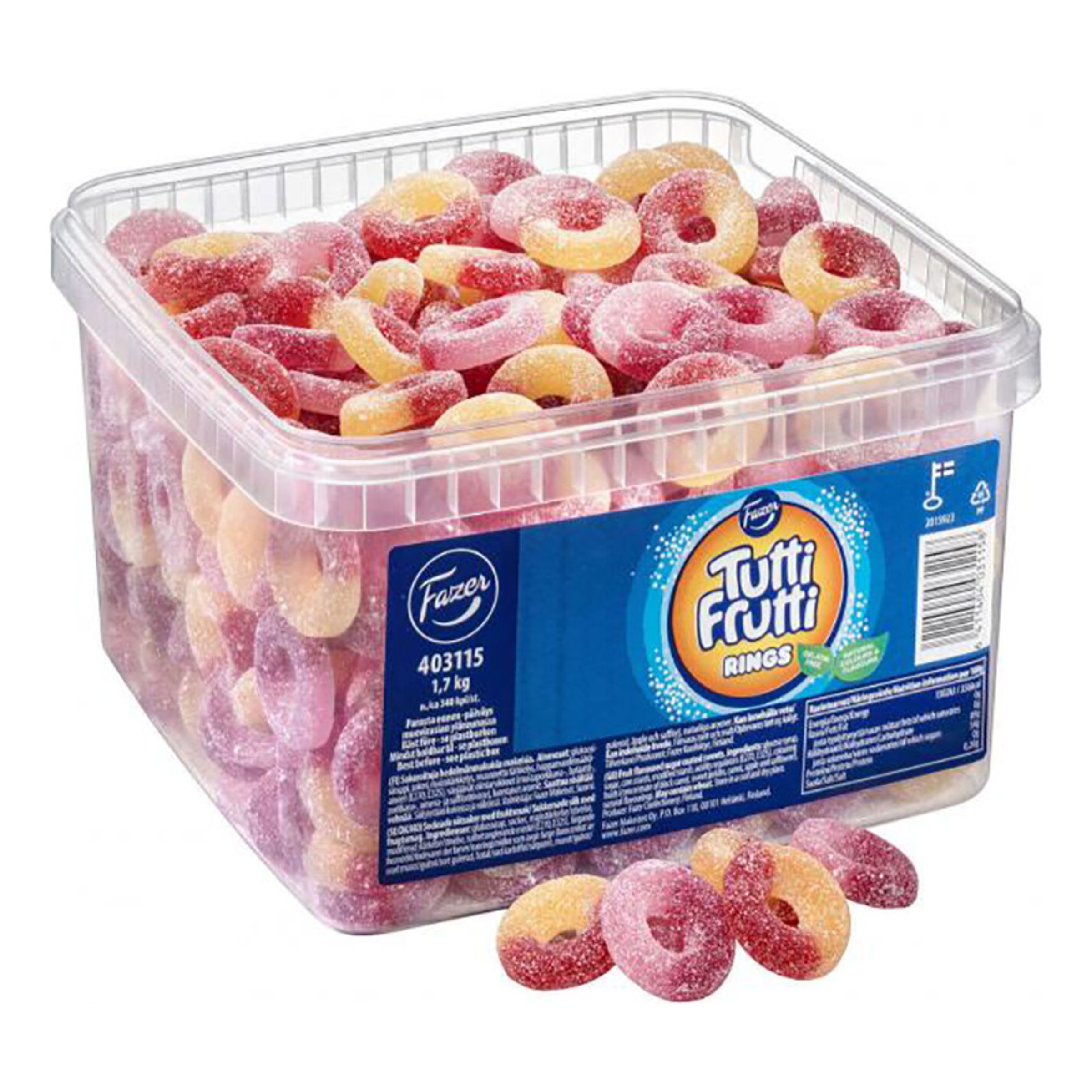 Tutti-Frutti Ringar - 1,7 kg