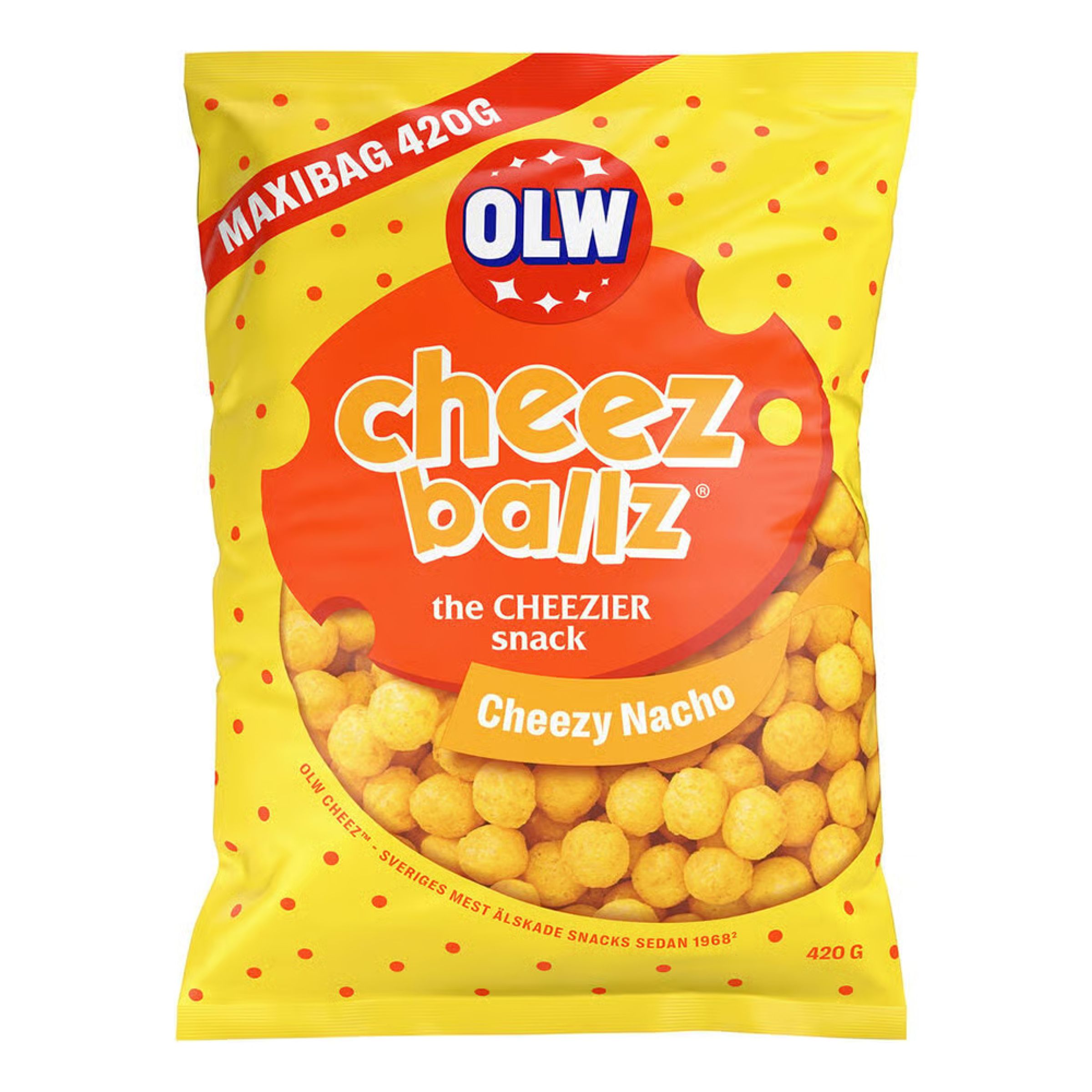 OLW Maxibag Cheez Balls - 420 gram