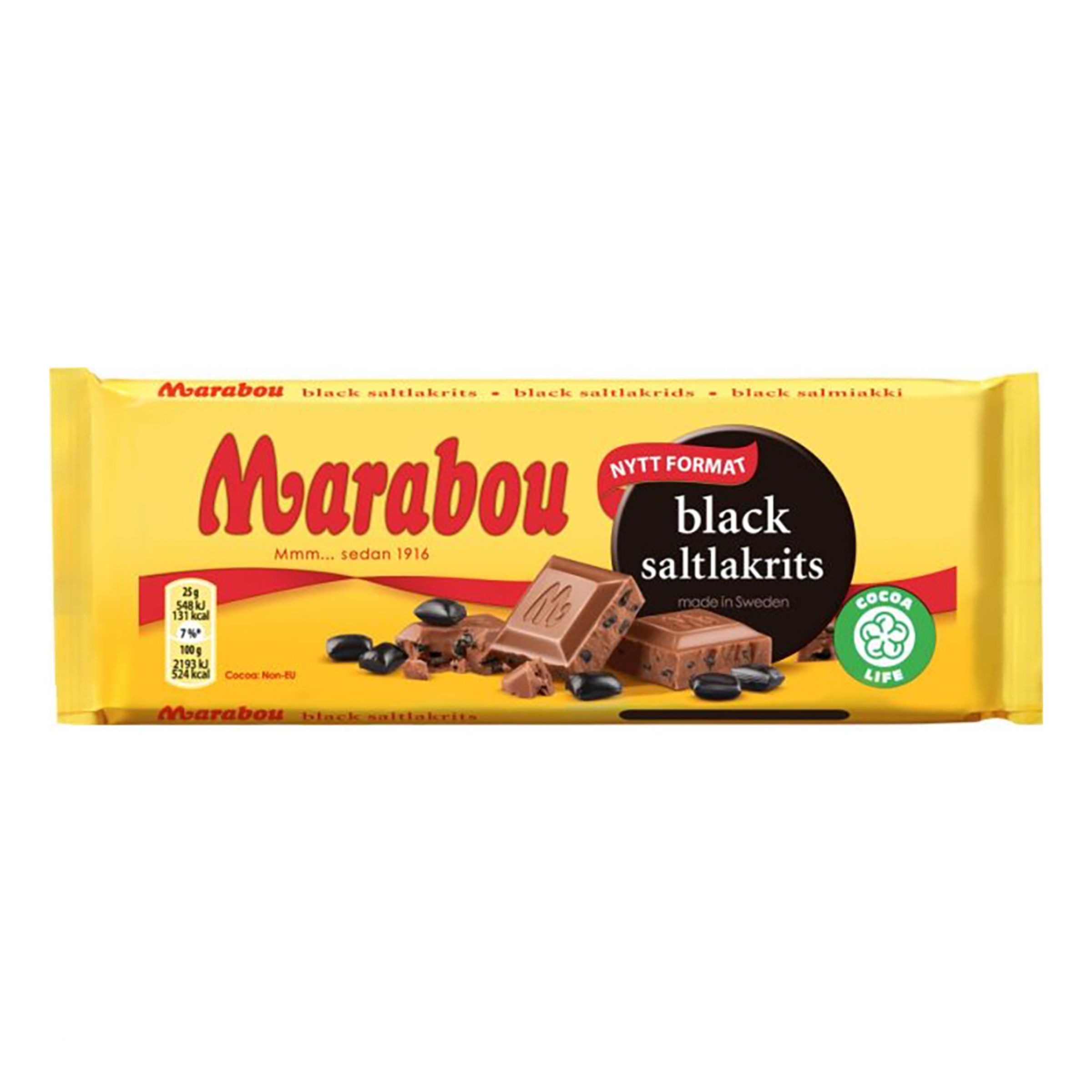 Marabou Black Saltlakrits Chokladkaka - 100 gram