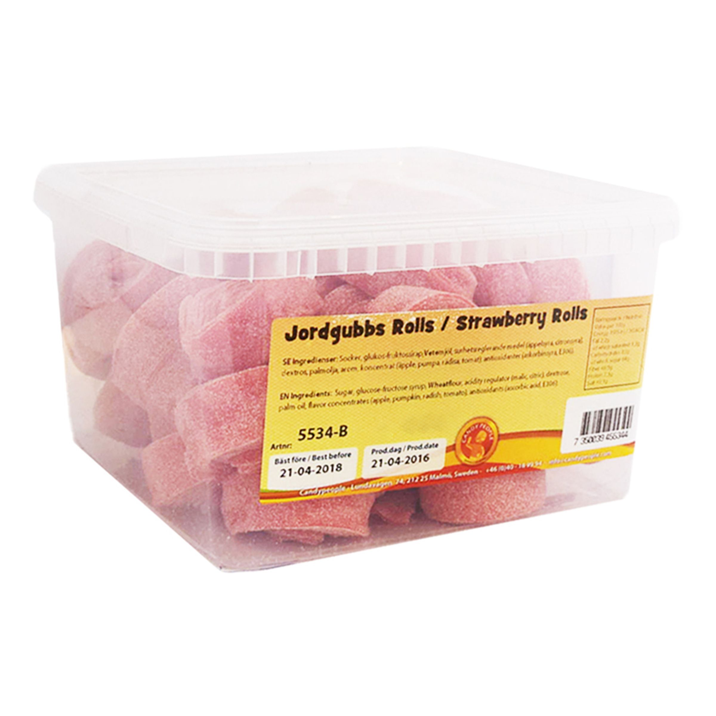 Jordgubbsrolls Storpack - 3 kg