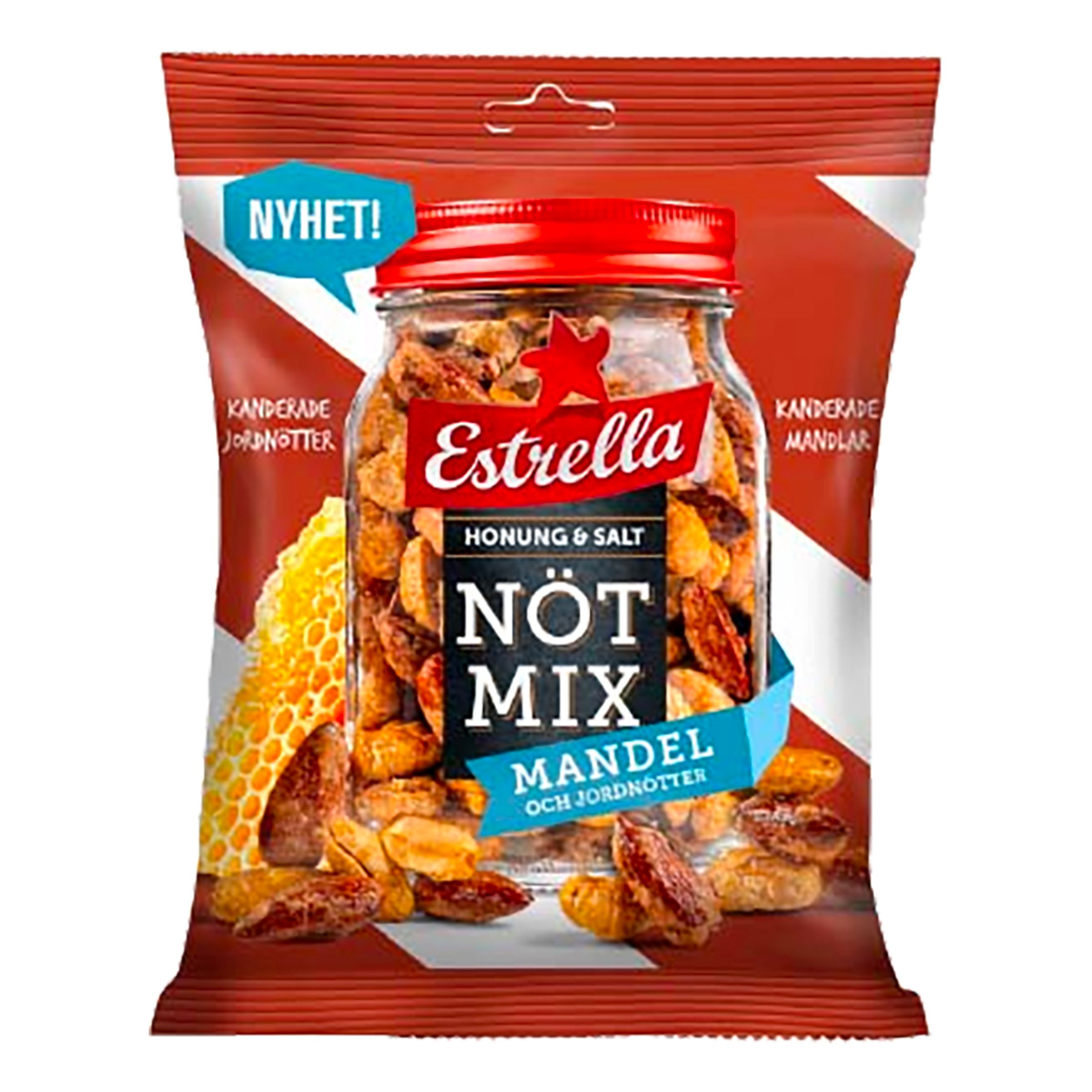 Estrella Nötmix Mandel Honung & Salt - 175 gram