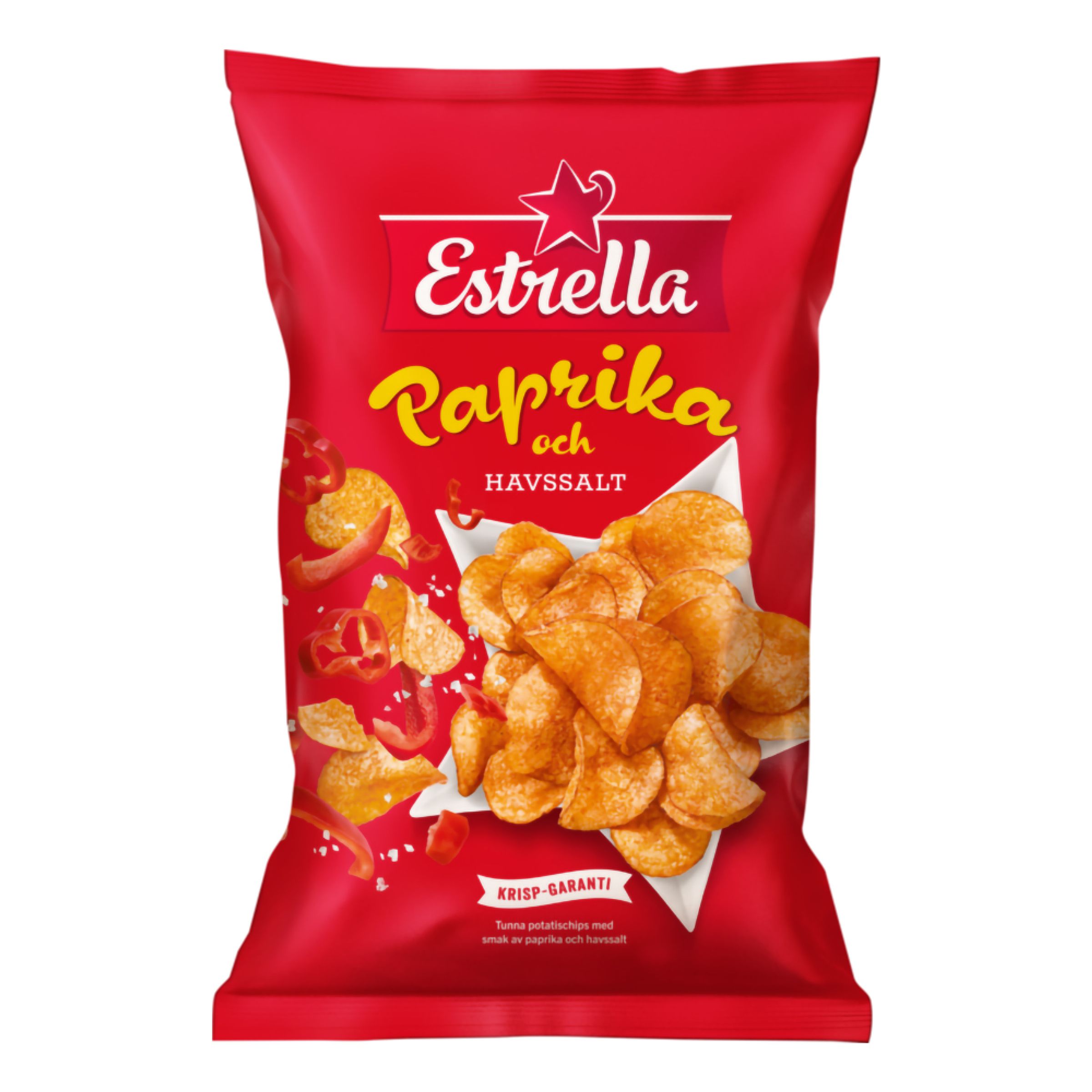 Estrella Paprika & Havssalt Chips - 175 gram