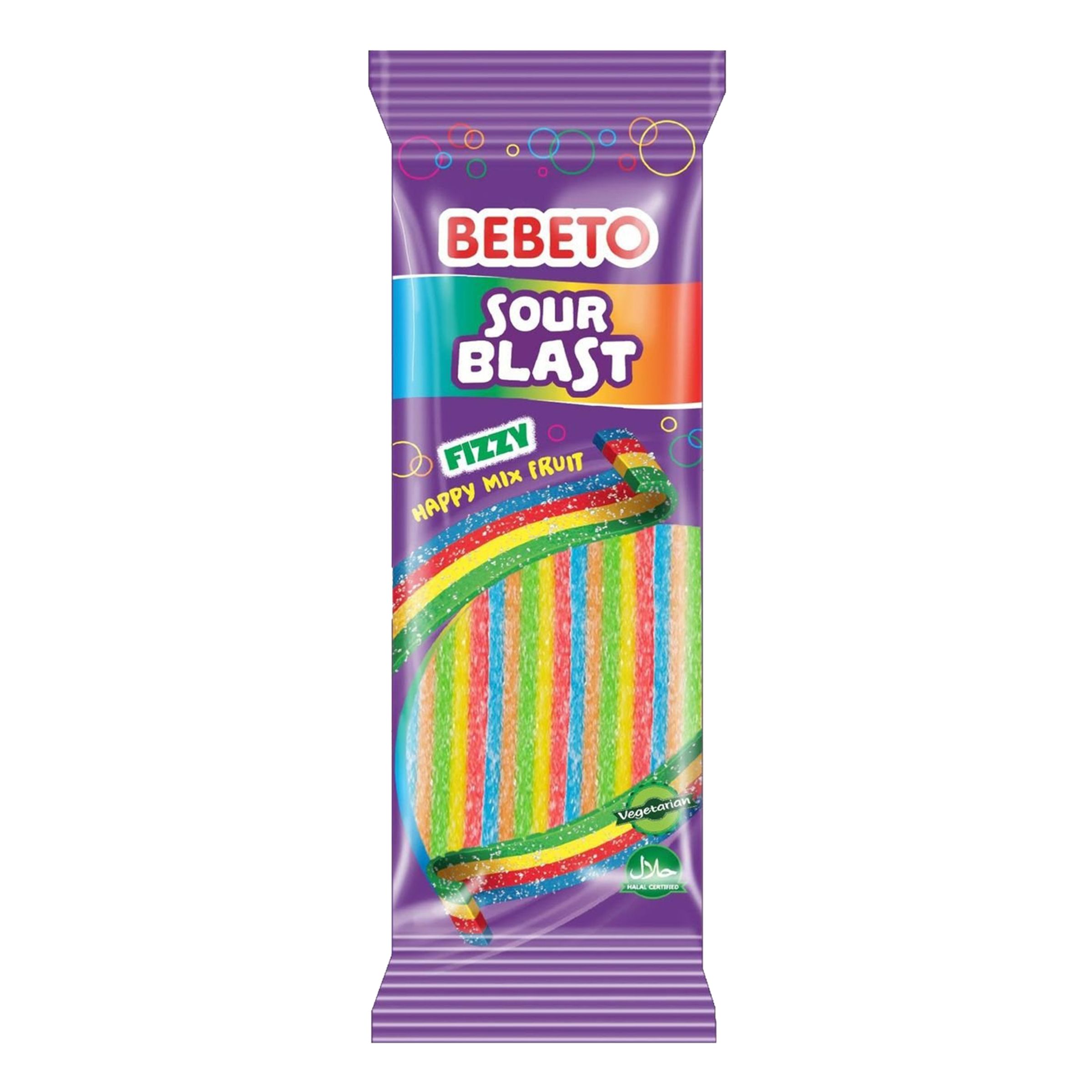 Wacky Sticks Sour Blast Fruit - 180 gram