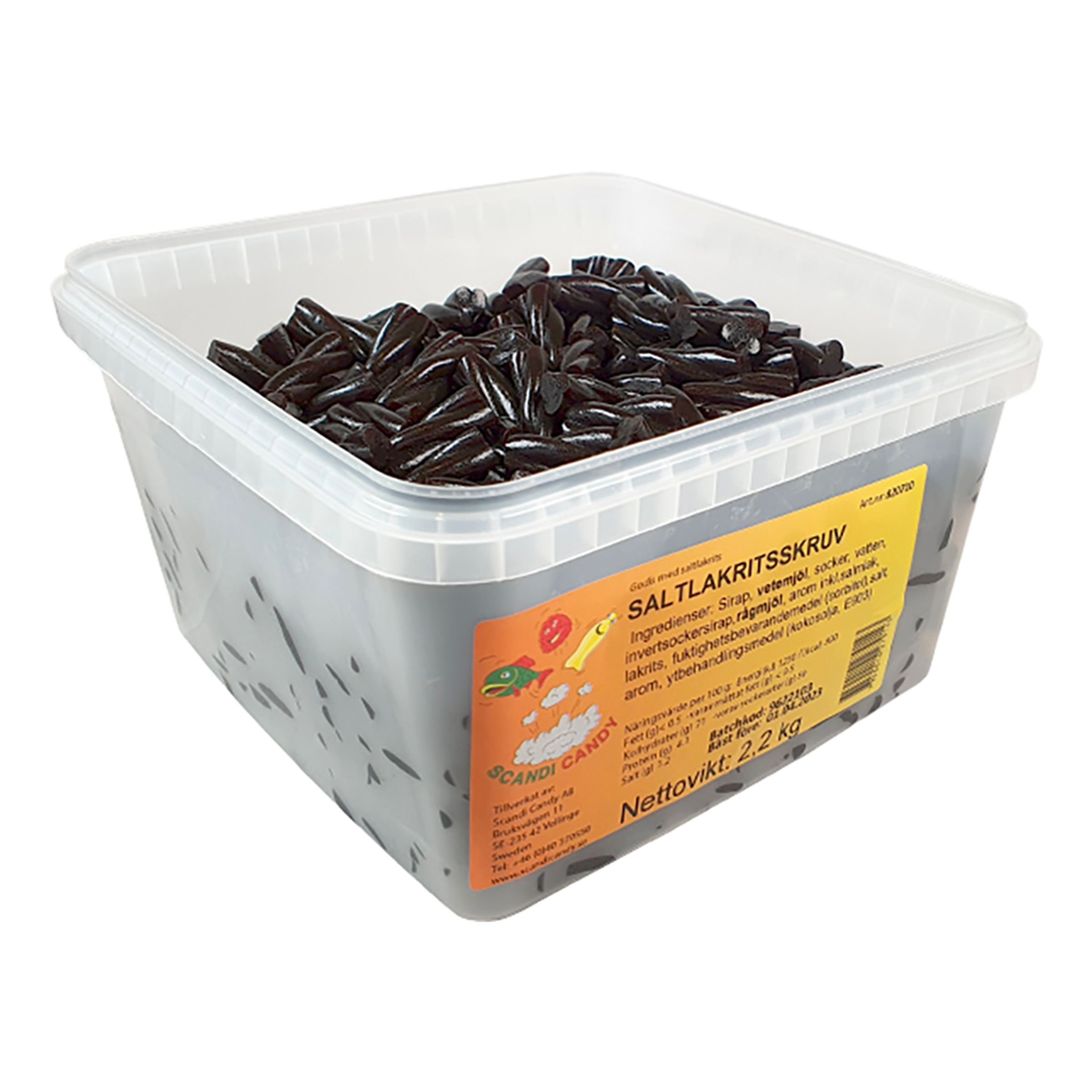 Salt Lakritsskruv Storpack - 2,2 kg