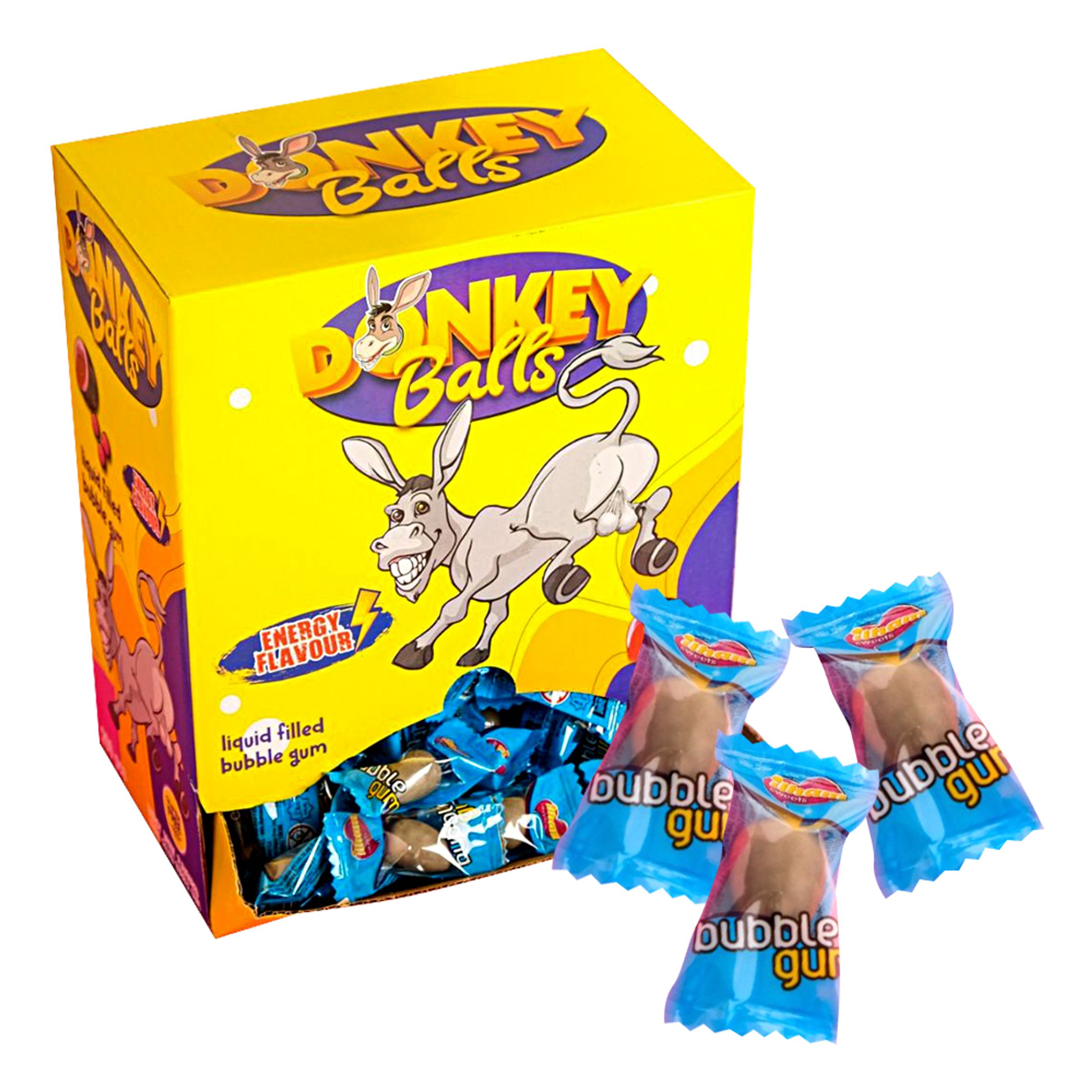 Donkey Balls Bubble Gum Automat - 960 gram