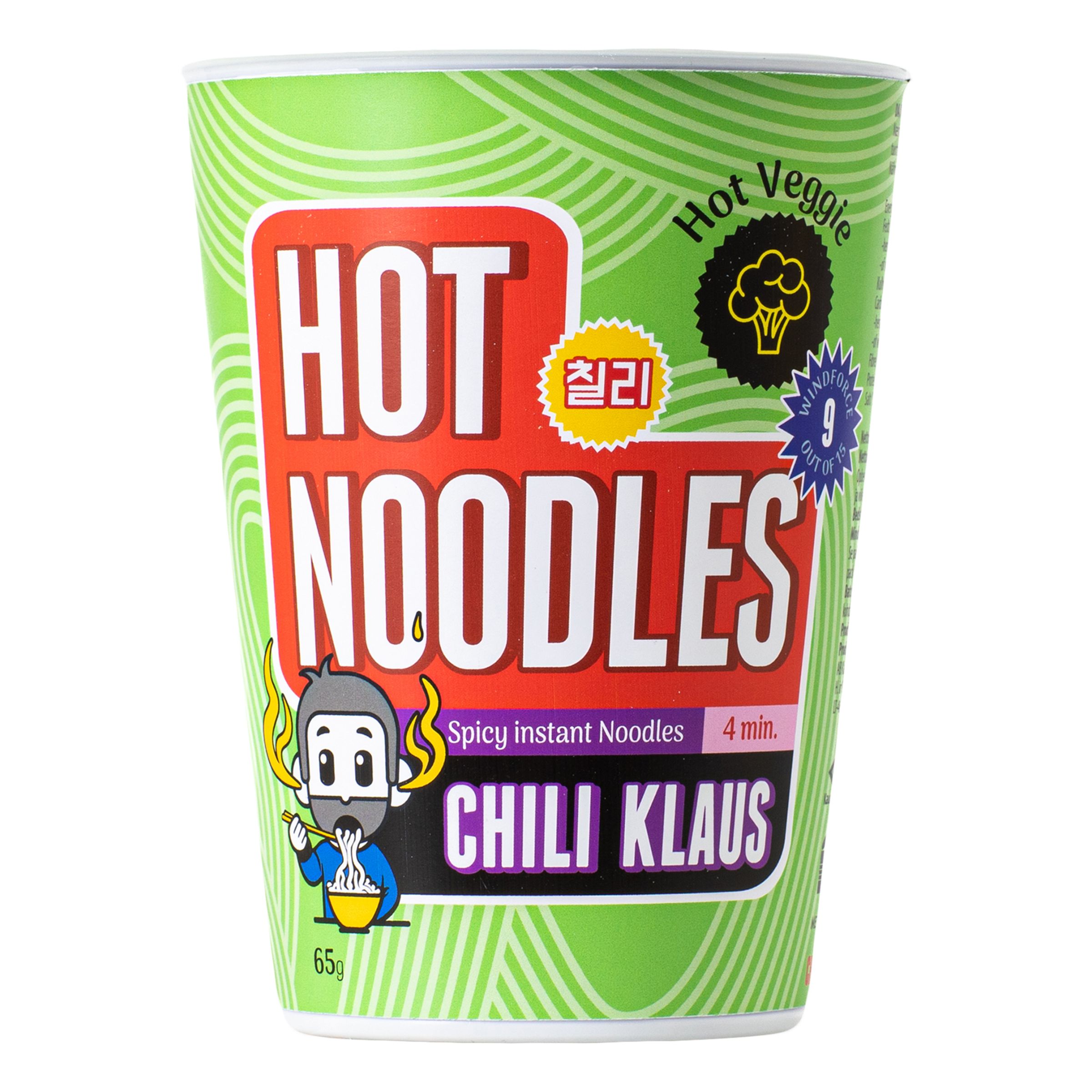 Chili Klaus Hot Noodles Hot Veggie - 65 gram