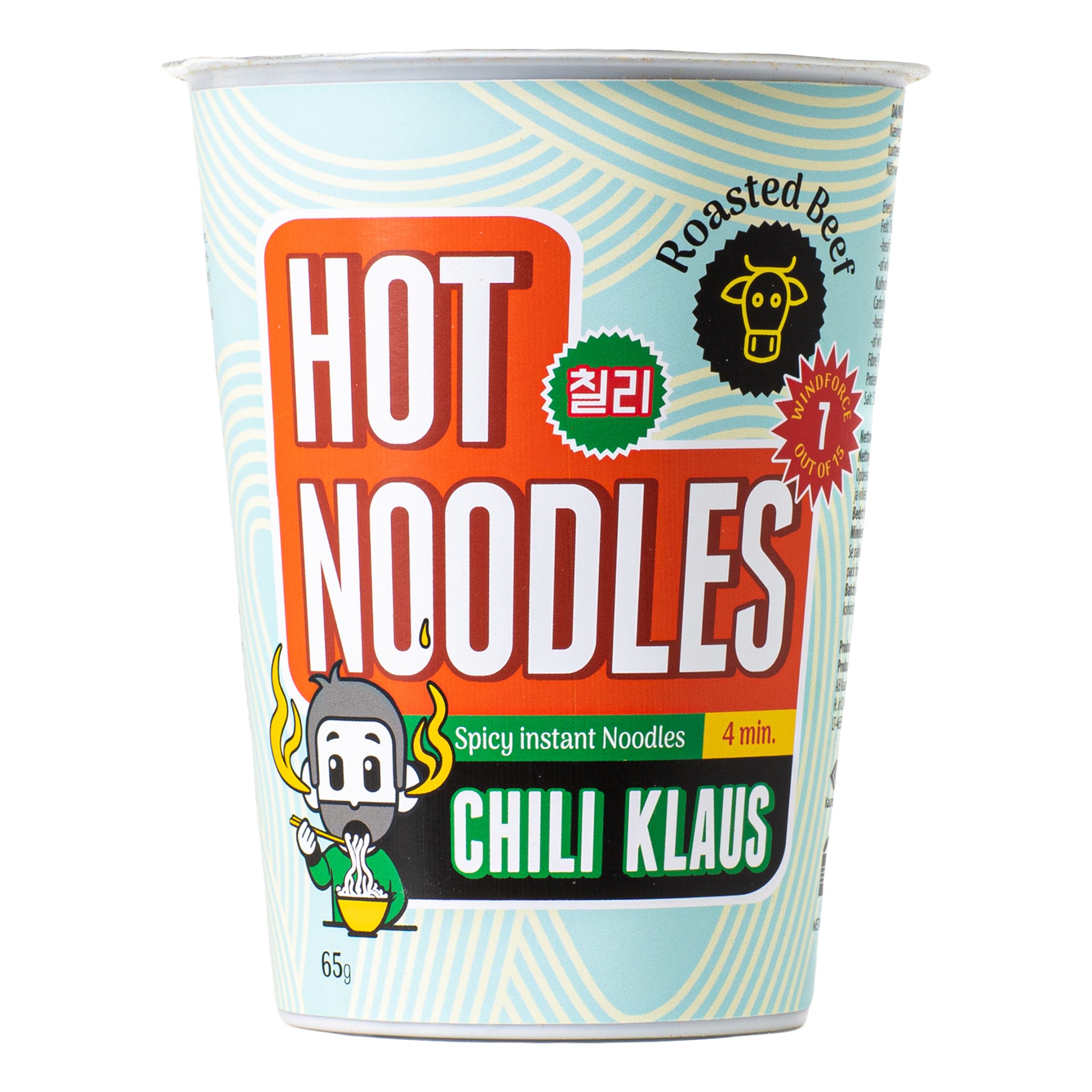 Chili Klaus Hot Noodles Roasted Beef - 65 gram