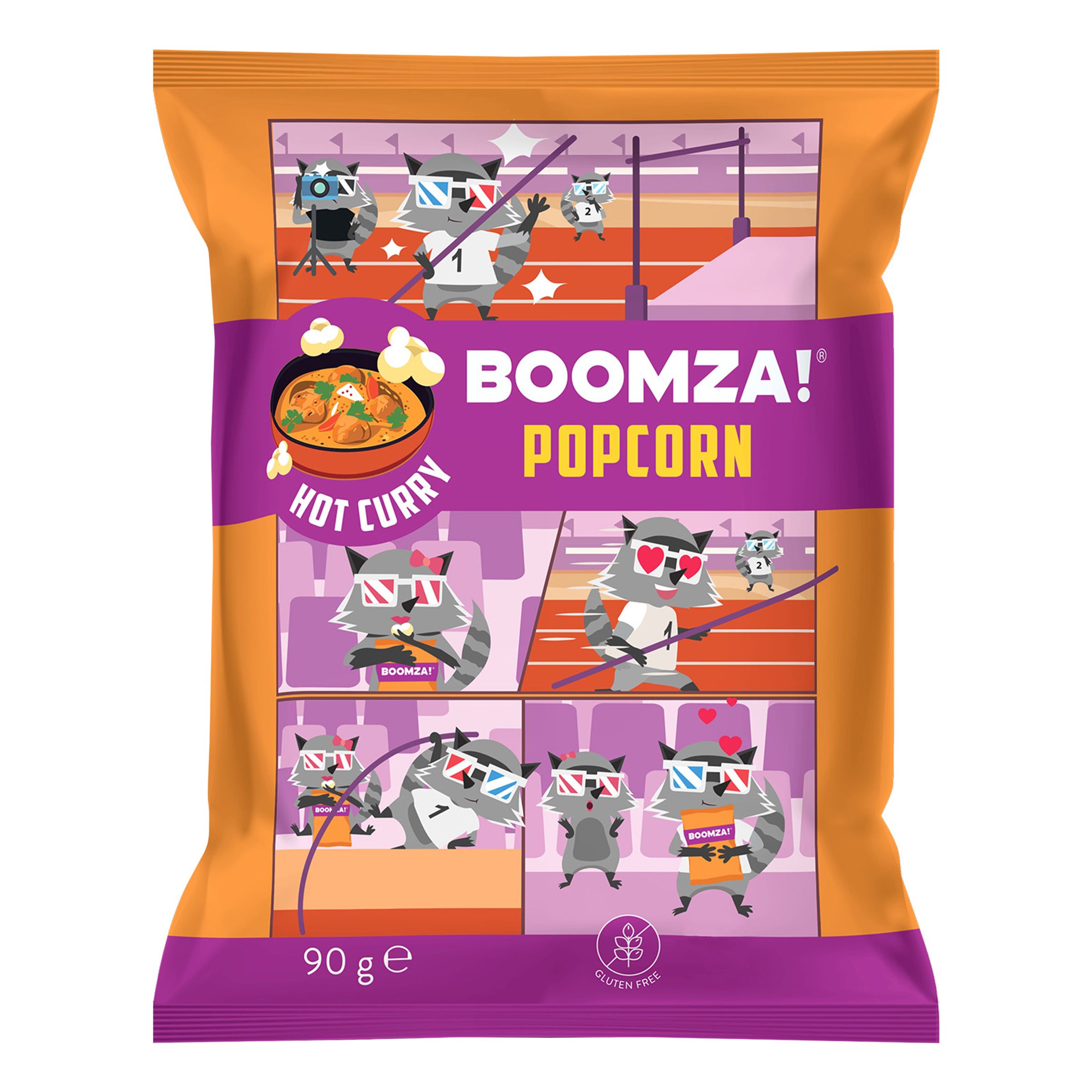 Boomza Popcorn Hot Curry - 90 gram