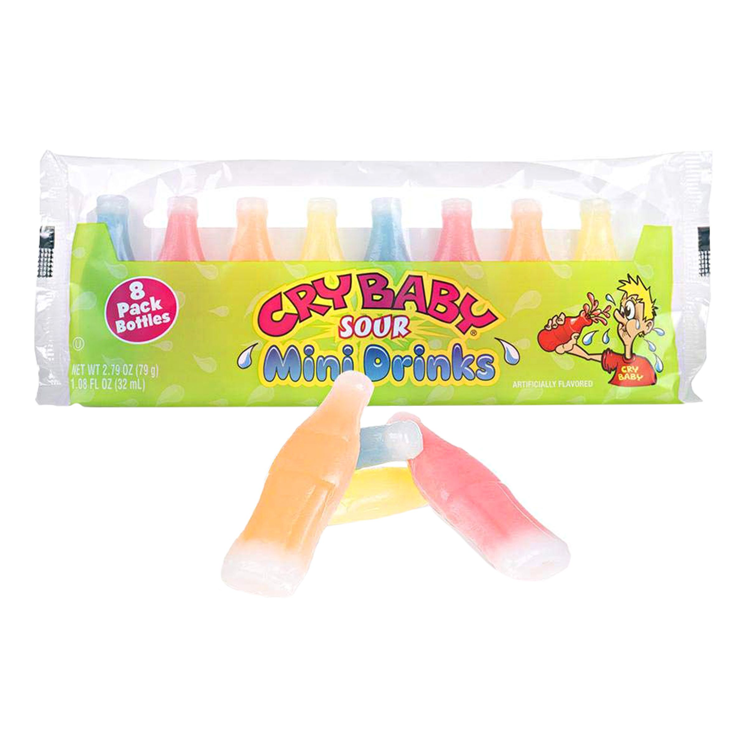 Cry Baby Sour Mini Drinks - 8-Pack
