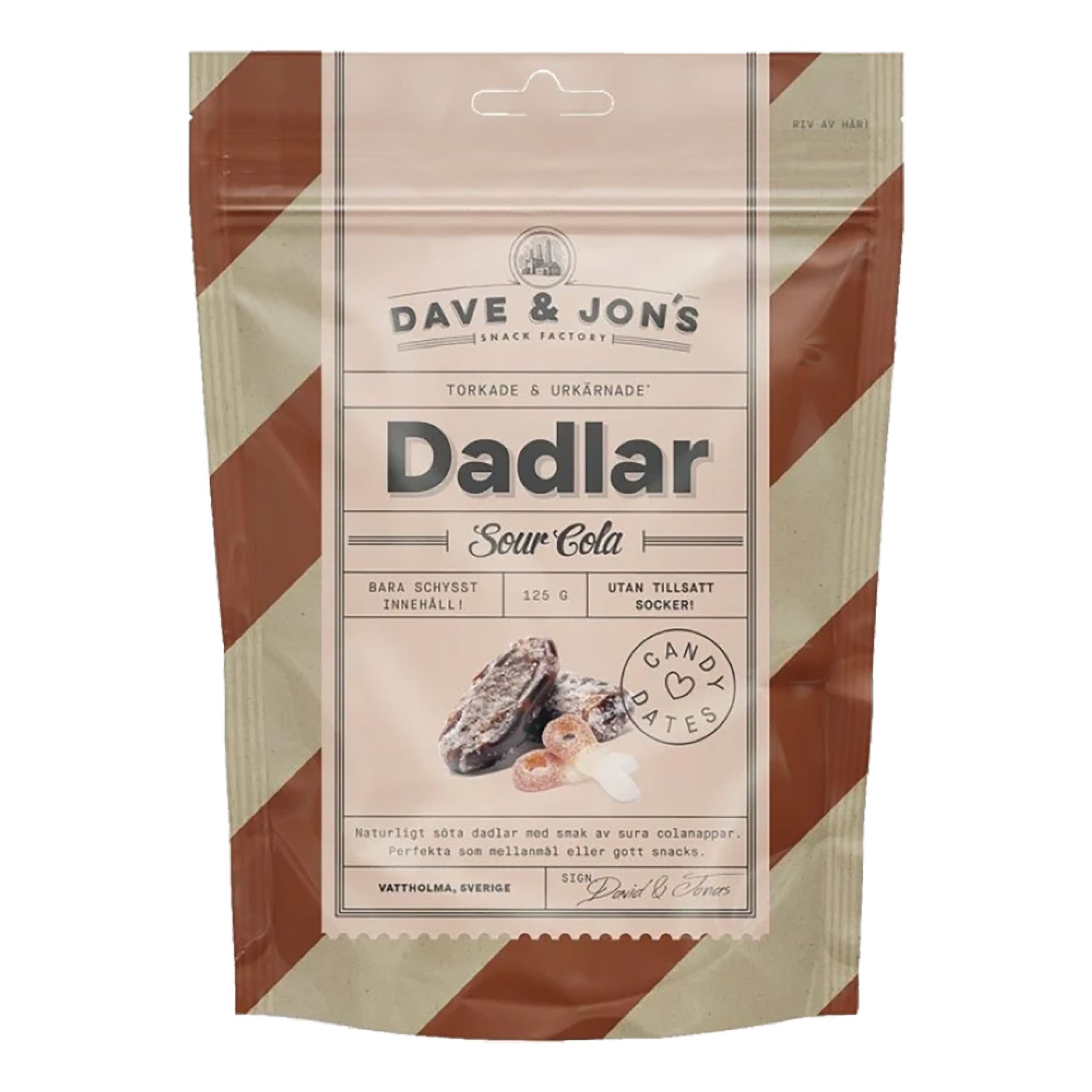 Dave & Jon's Dadlar Sour Cola - 125 gram