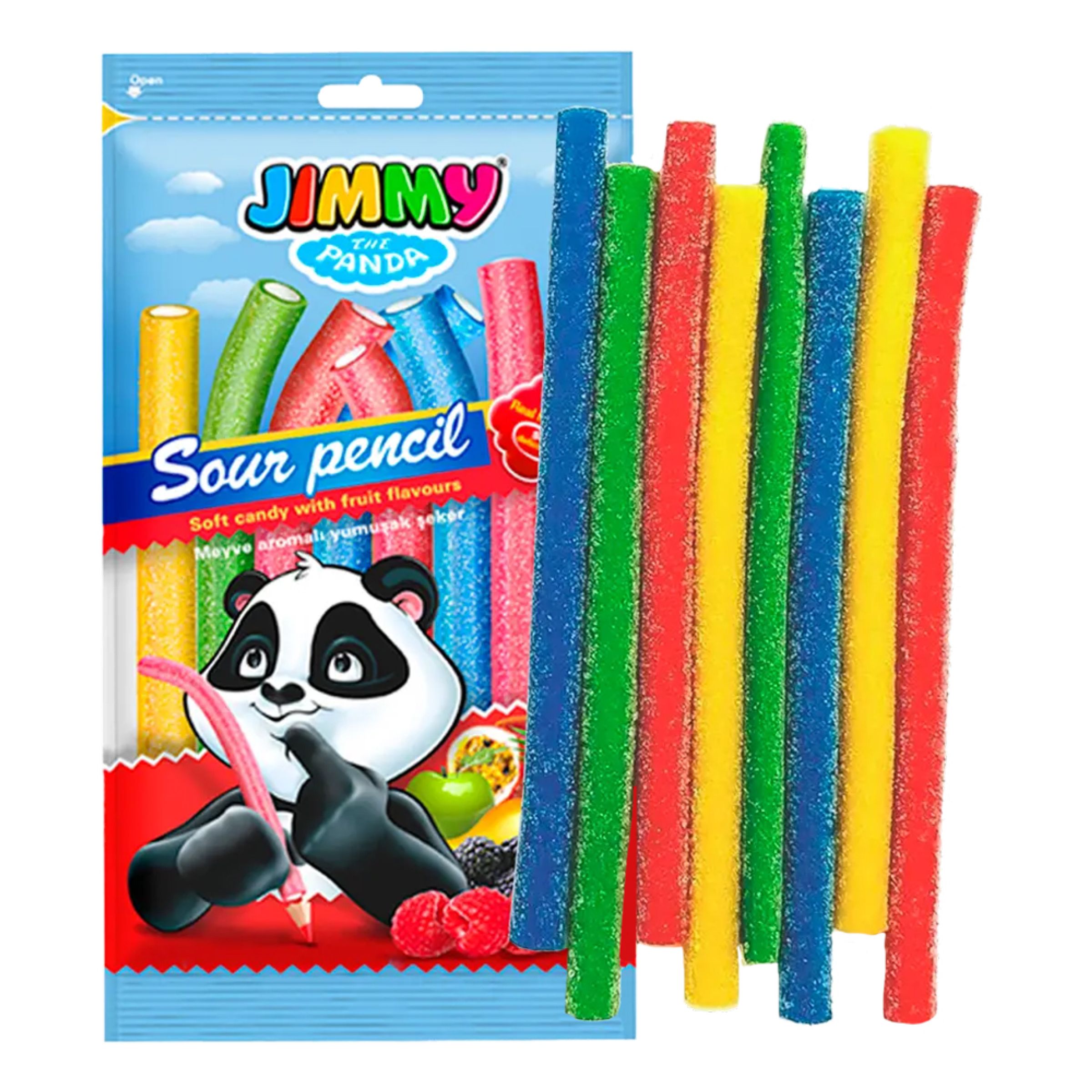 Jimmy the Panda Sour Pencil Storpack - 12-pack