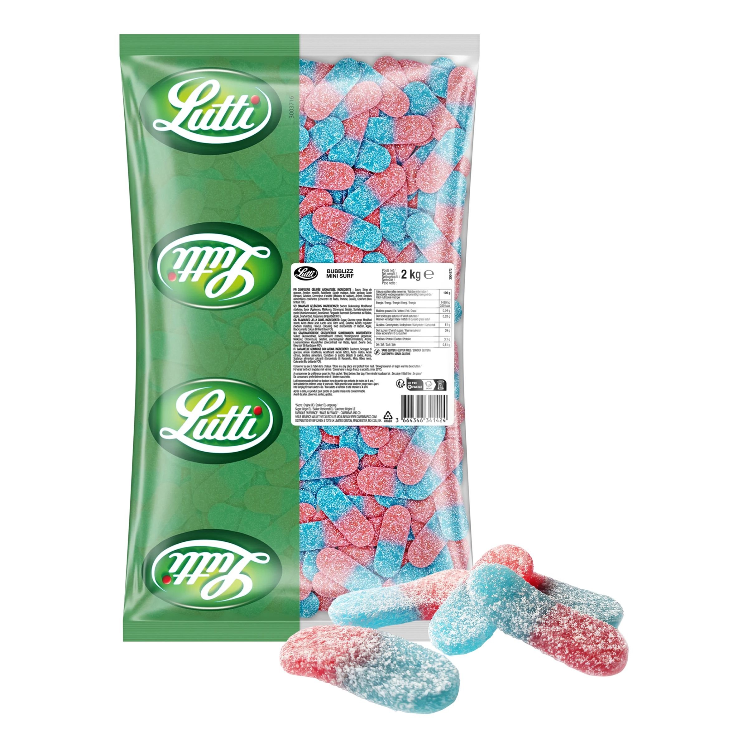 Lutti Bubbliz Mini Surf - 2 kg