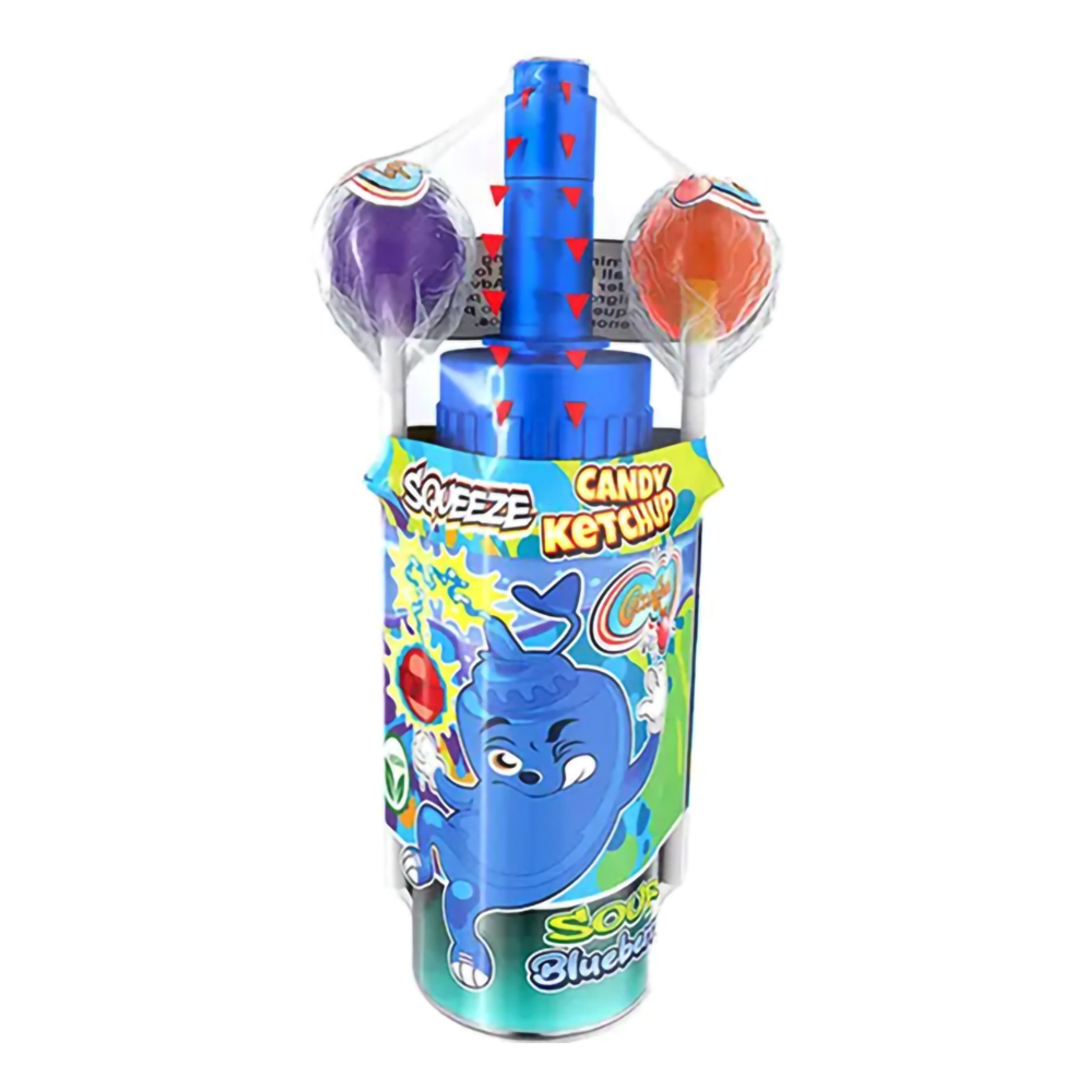 Squeeze Candy Ketchup With Lollipops - 83 gram