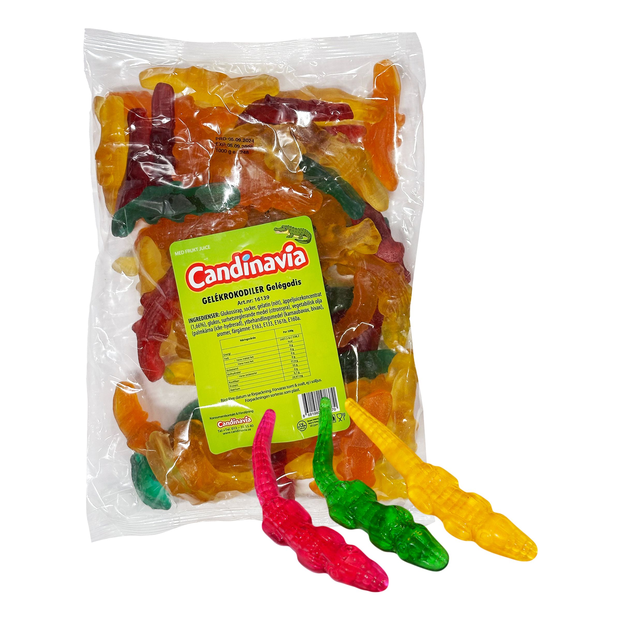 Gelekrokodiler Storpack - 1 kg