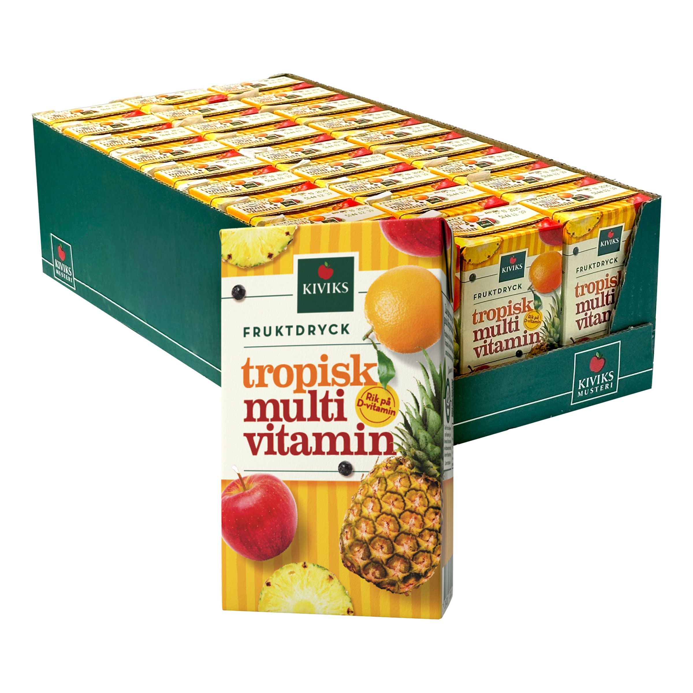 Kivik Tropisk Multivitamindryck med Sugrör - 27-pack