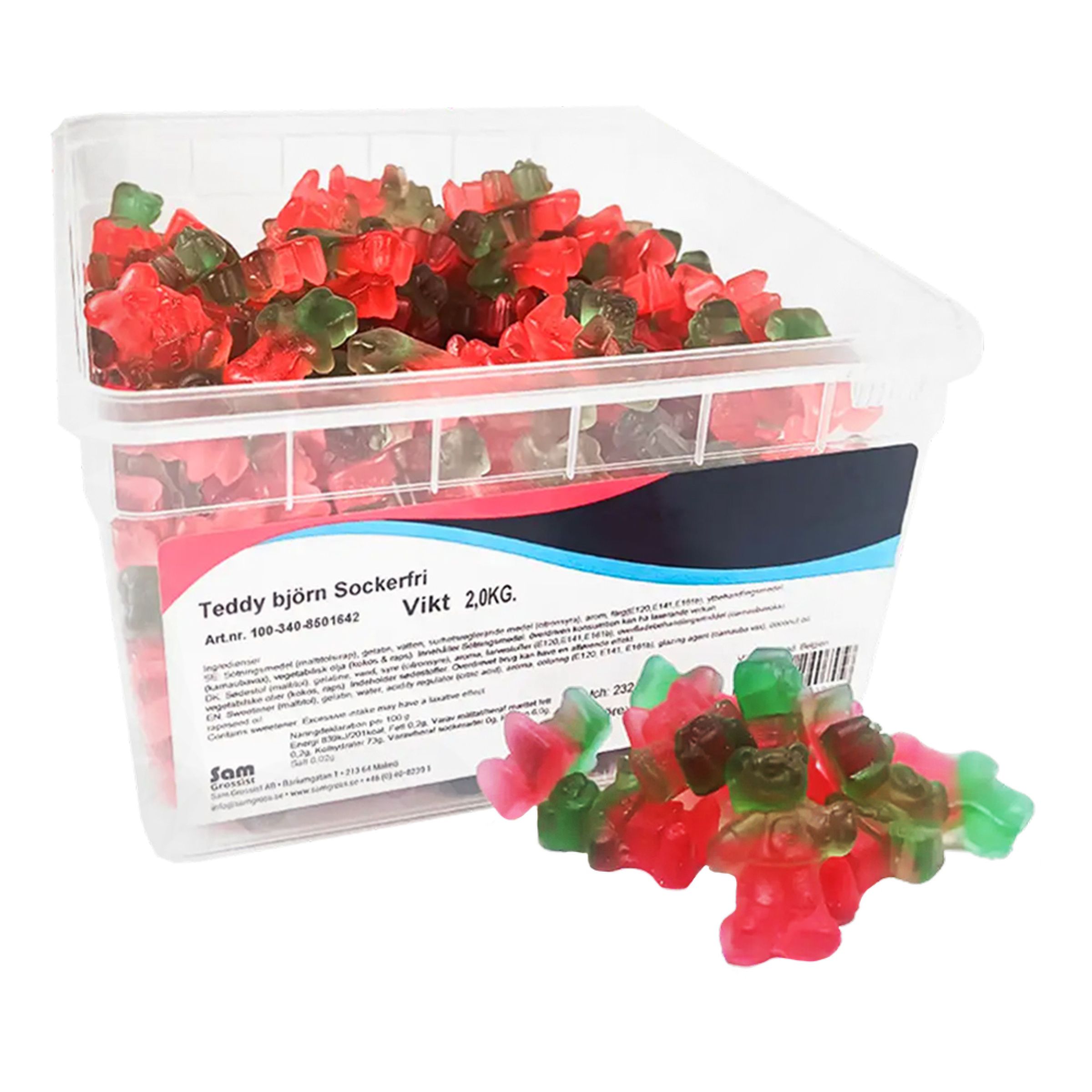 Teddybjörn Sockerfri Storpack - 2 kg