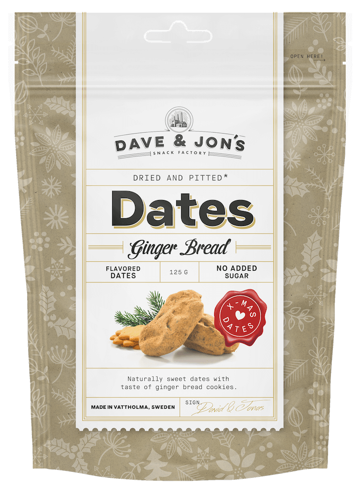 Dave & Jons Dadlar Ginger Bread 125g