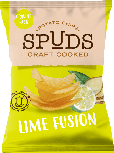 Spuds Craft Cooked Lime Fusion 145g