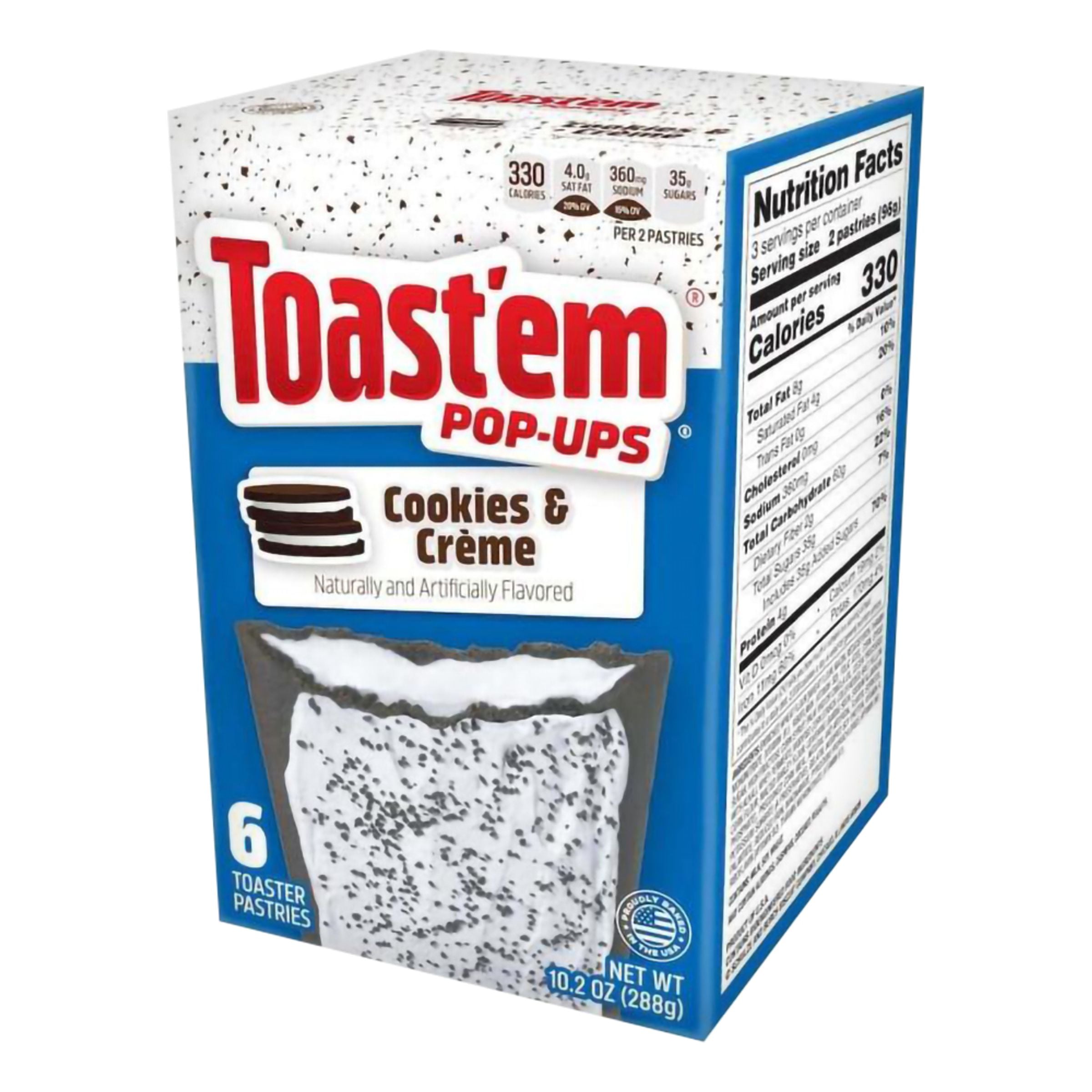 Toast'em Frosted Cookies & Cream - 288 g