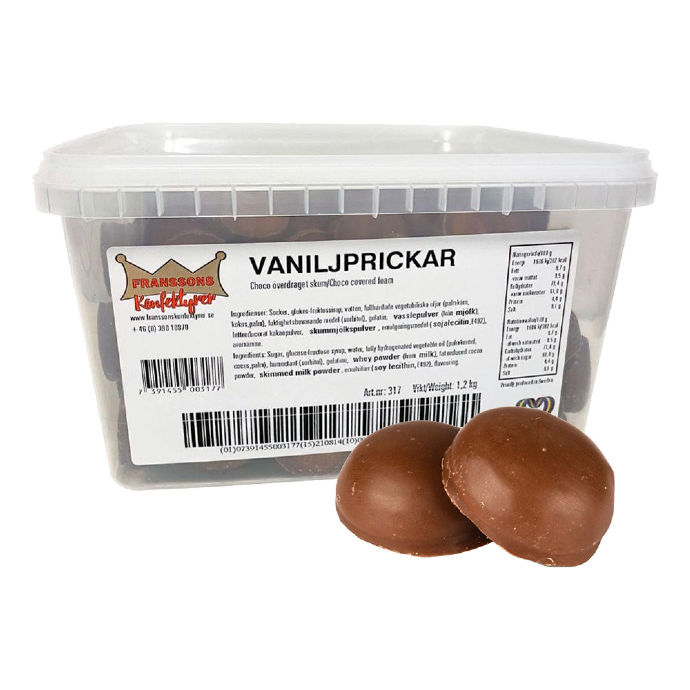Franssons Vaniljprickar Storpack - 1,2 kg