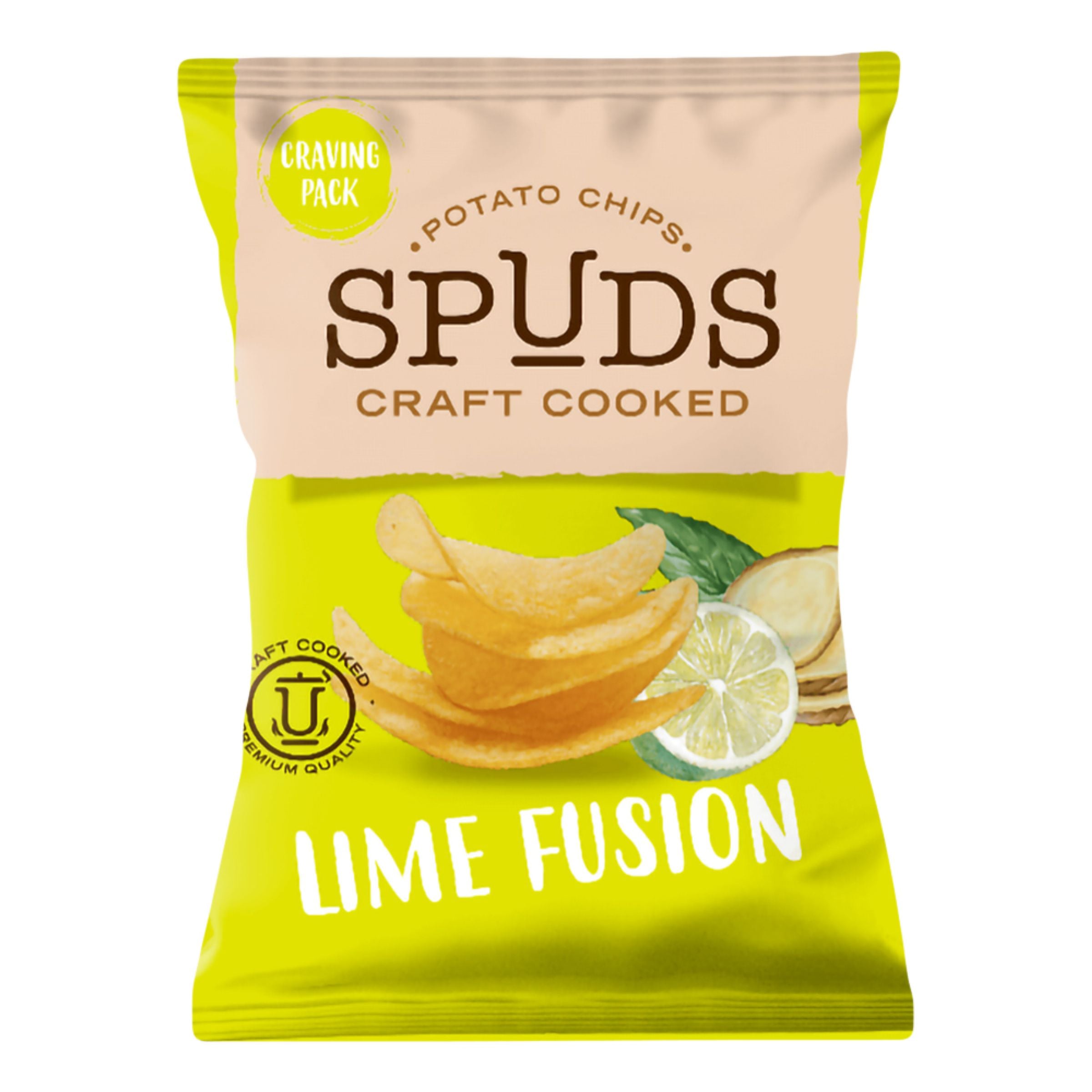 Spuds Craft Cooked Lime Fusion - 145 g