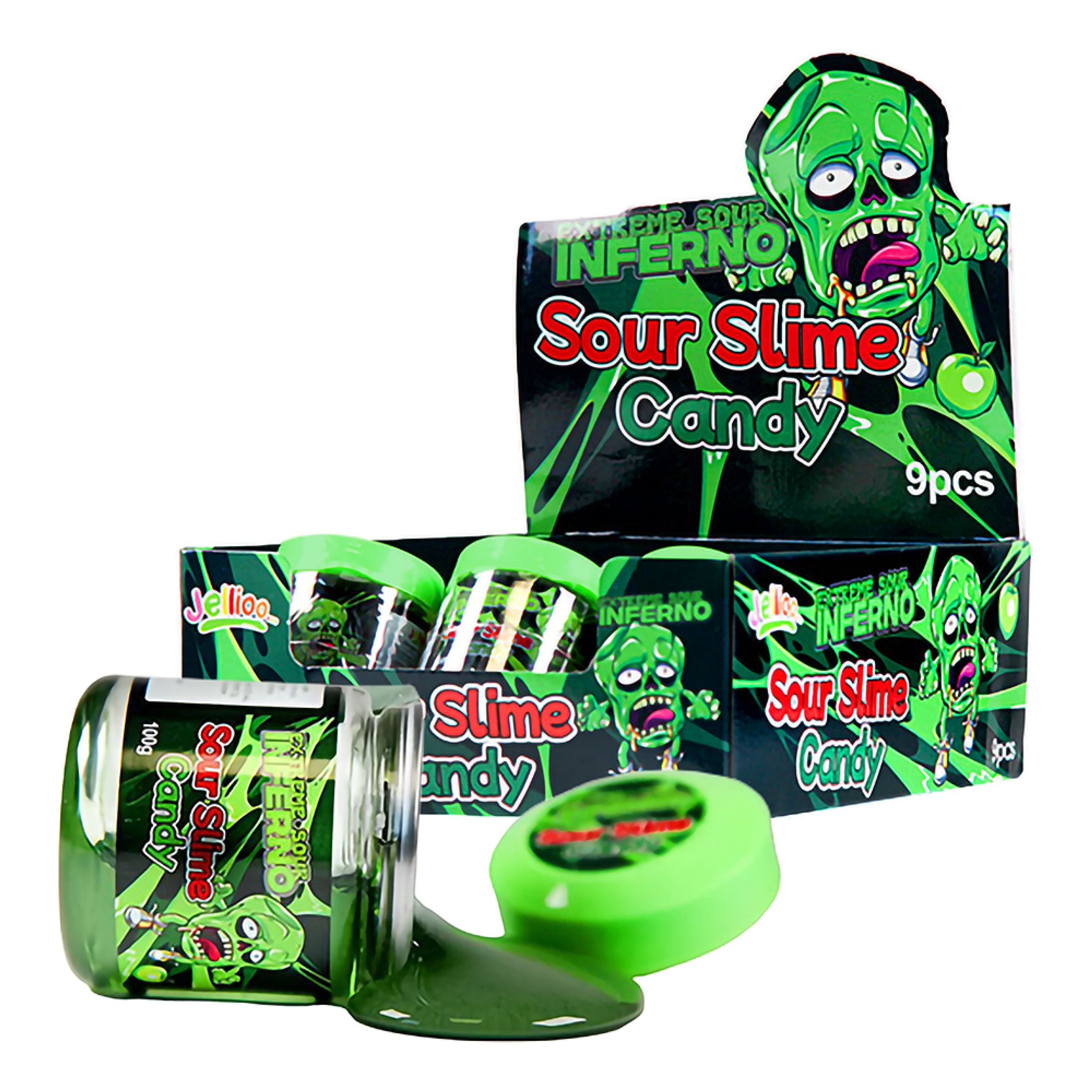 Inferno Sour Slime Storpack - 9 x 100 g