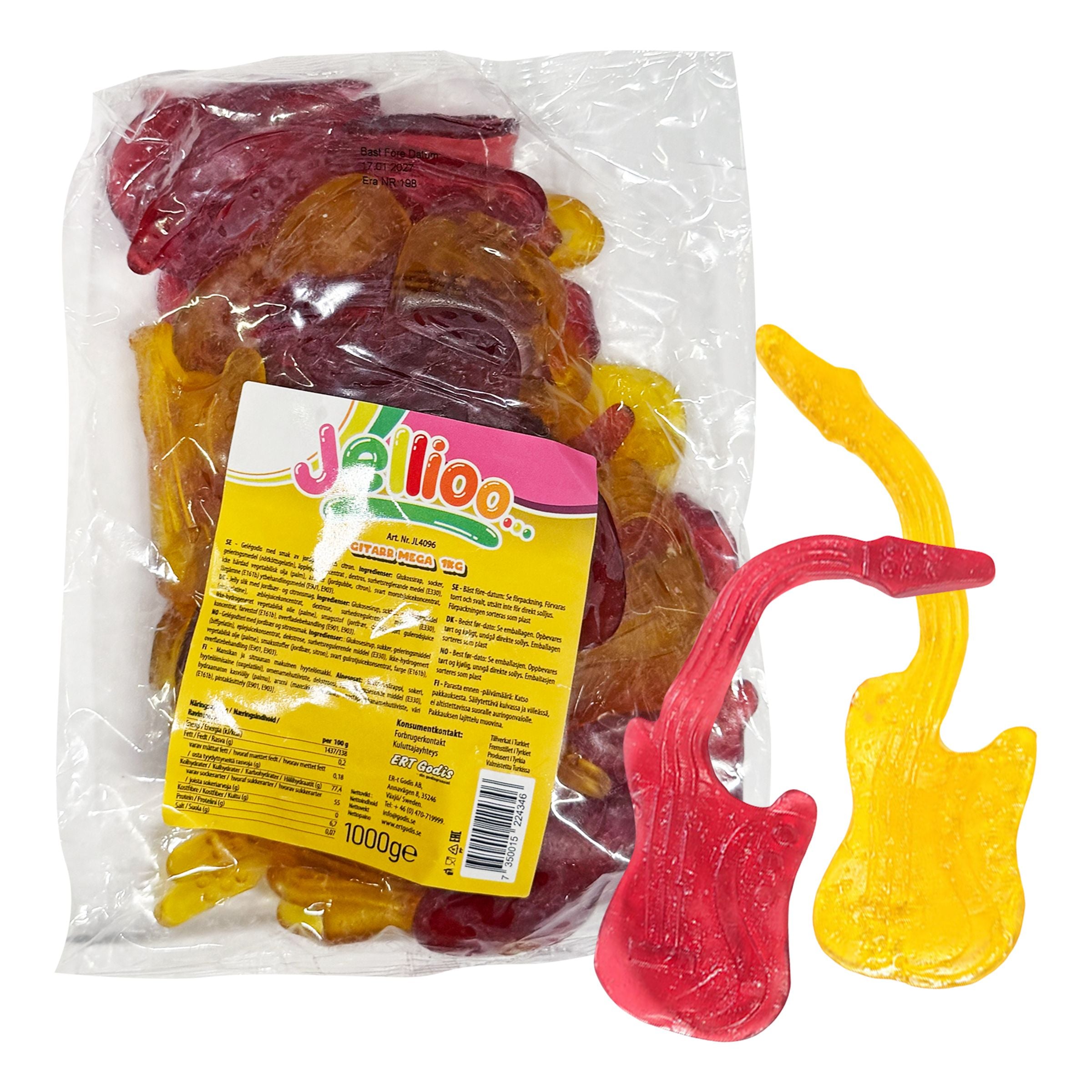 Jellioo Gitarr Mega Storpack - 1 kg