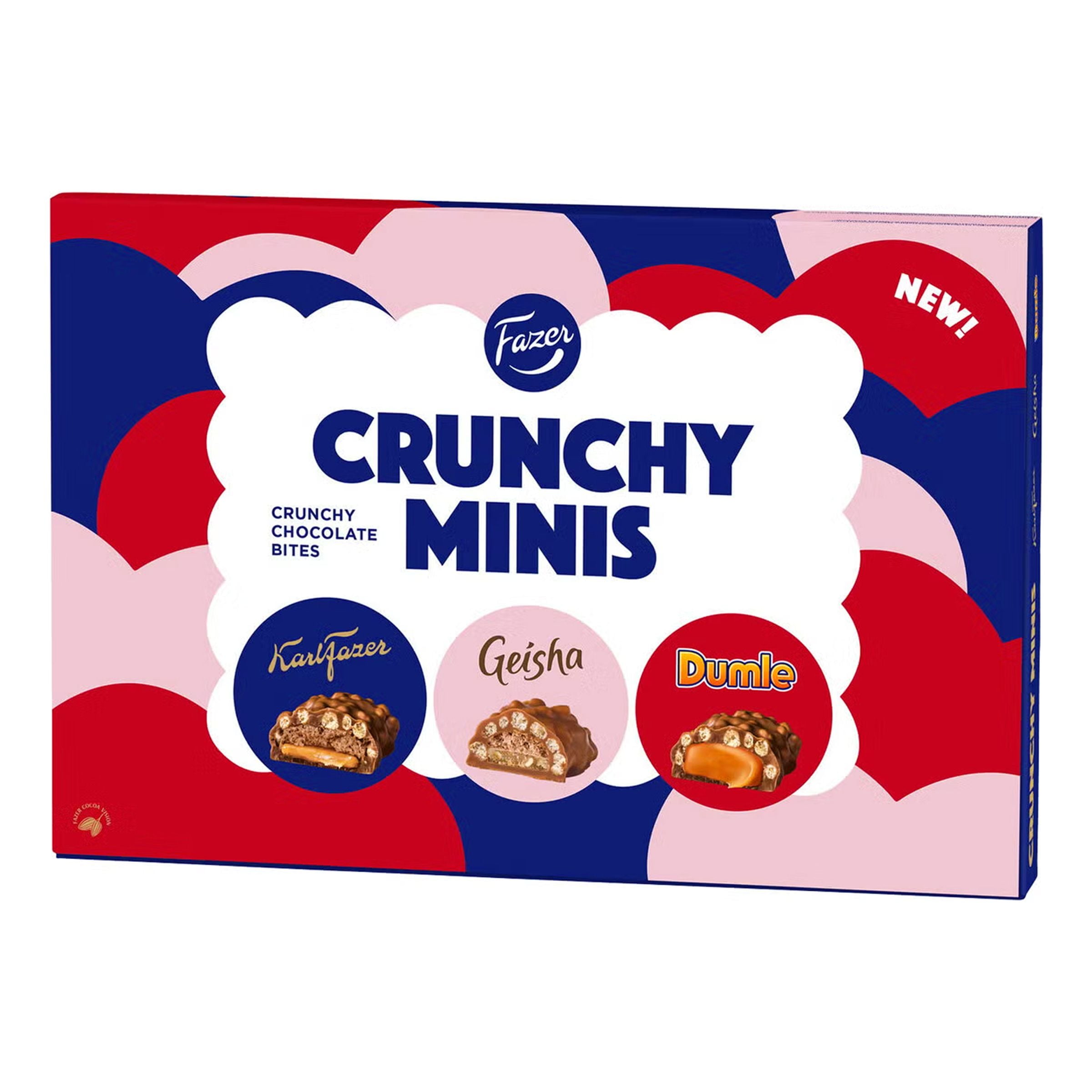 Fazer Crunchy Minis Chokladpraliner - 148 g