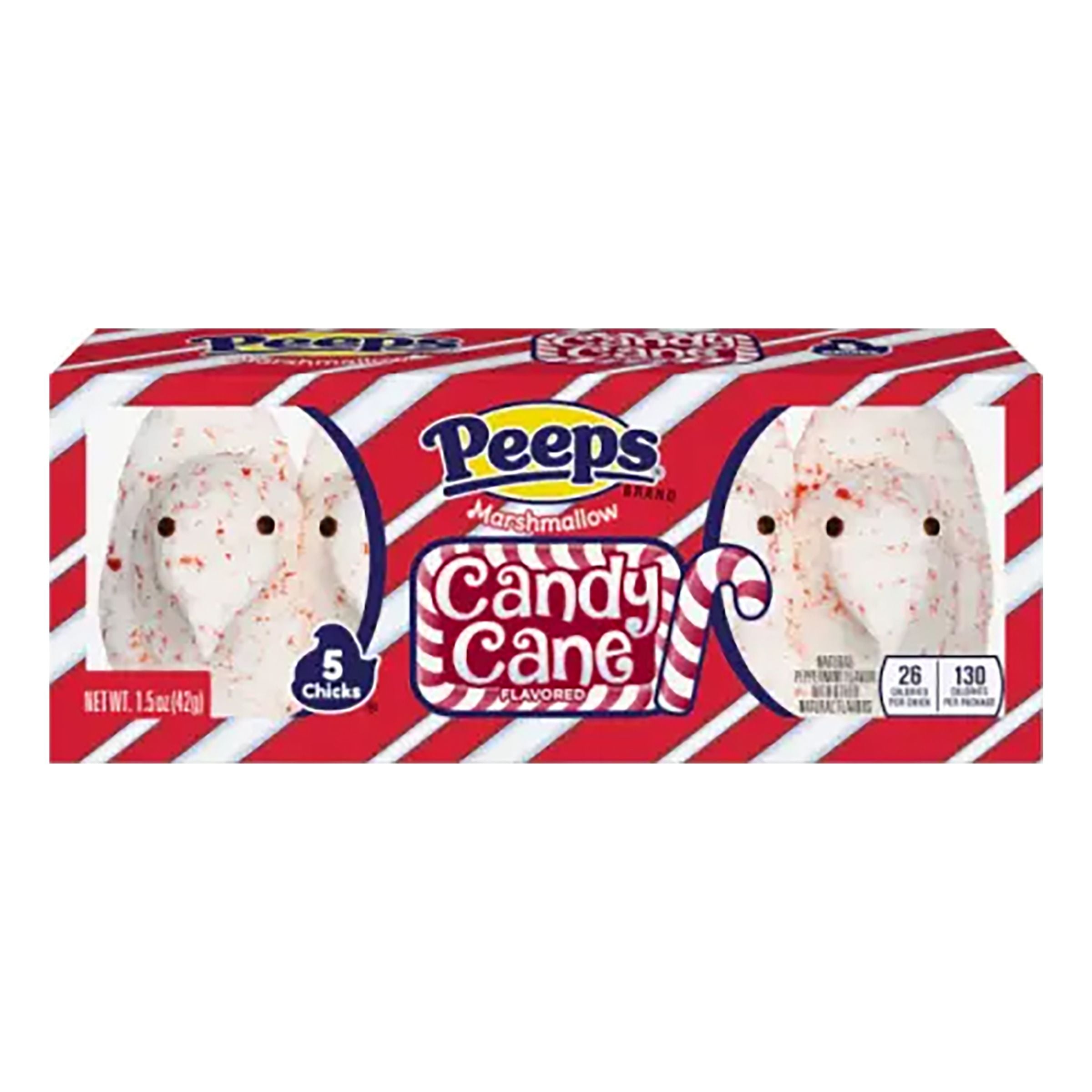 Peeps Marshmallow Candy Cane Chicks - 42 g