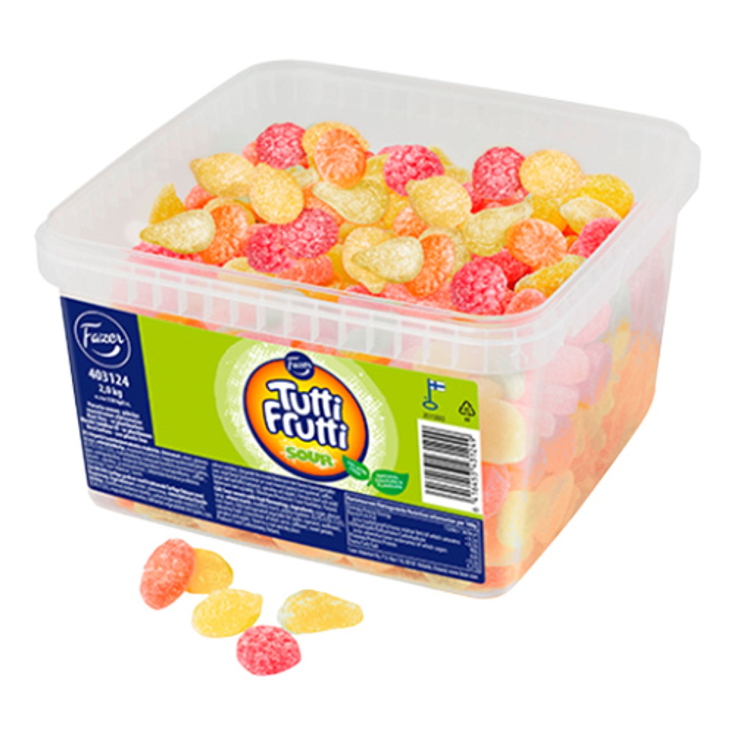 Fazer Tutti Frutti Sour Lösvikt - 2 kg